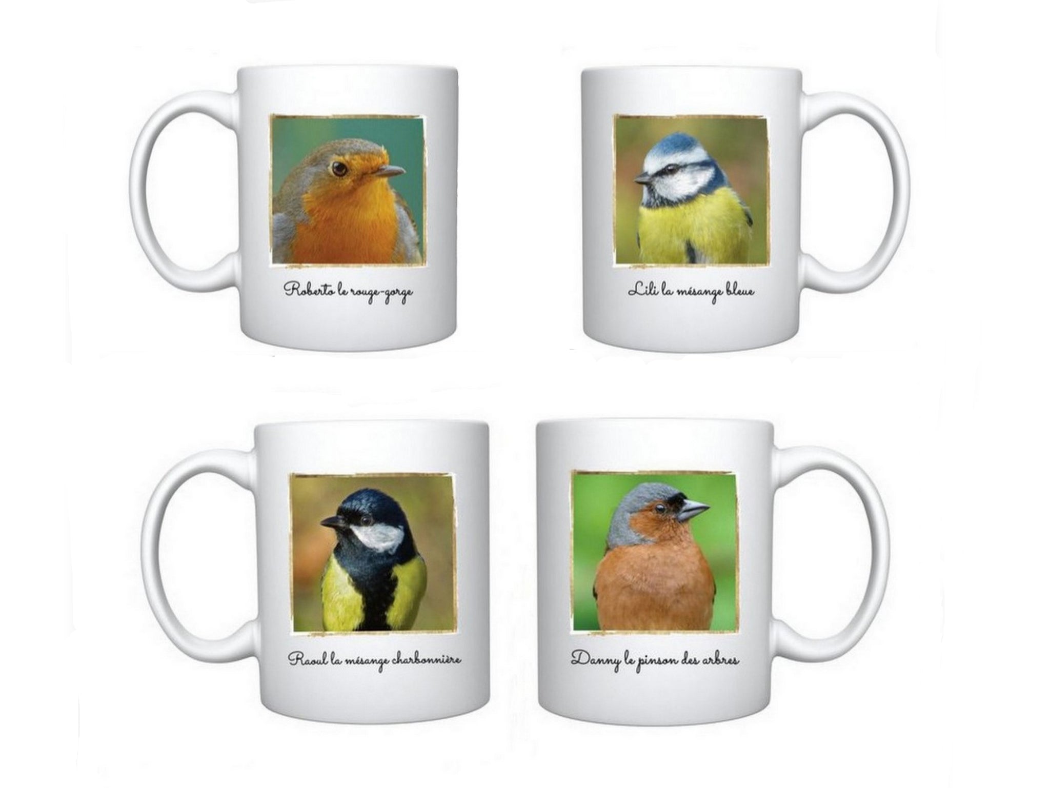 Mugs de roberto , lili, Raoul et Danny
